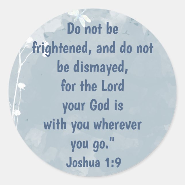 Adesivo Redondo Escritura, Inspiração, Dragonfly de Cotação (Frente)