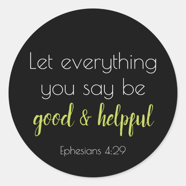 Adesivo Redondo Escrituras Boas e Úteis (Frente)