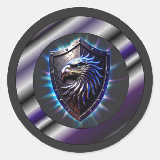 Adesivo Redondo Escudo de Águia