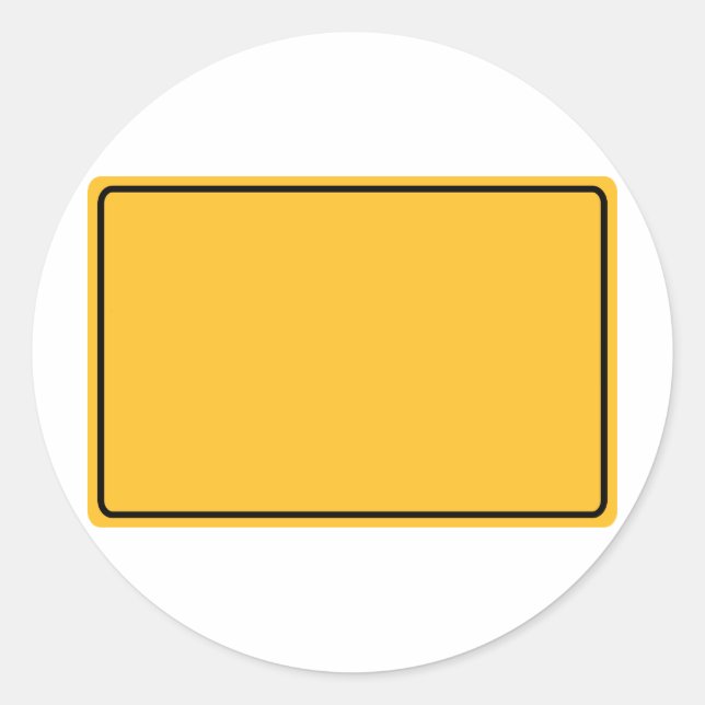 Adesivo Redondo Escudo de cidade para texto próprio (Frente)