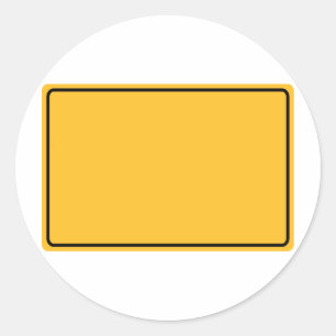 Adesivo Redondo Escudo de cidade para texto próprio