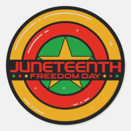 Adesivo Redondo Escudo do Dia da Liberdade