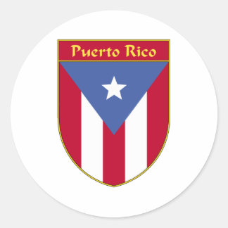 Adesivo Redondo Escudo do Sinalizador Porto Rico