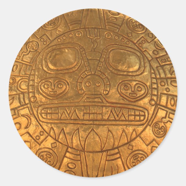 Adesivo Redondo Escudo inca (Frente)