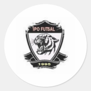 Adesivo Redondo ESCUDO IPO FUTSAL extra pequeno