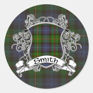 Adesivo Redondo Escudo Smith Tartan