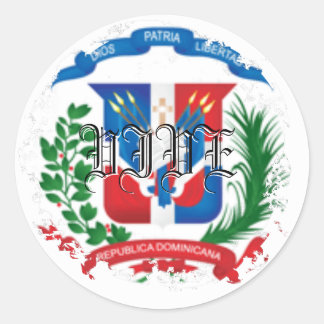 Adesivo Redondo Escudo - Vinhetas Redondas Distantes