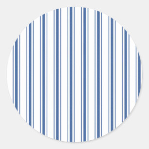 Adesivo Redondo Escuro Azul e Branco Estimulando Faixa Estreita