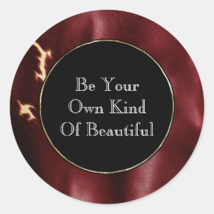 Adesivo Redondo Escuro Vermelho do Sudoeste