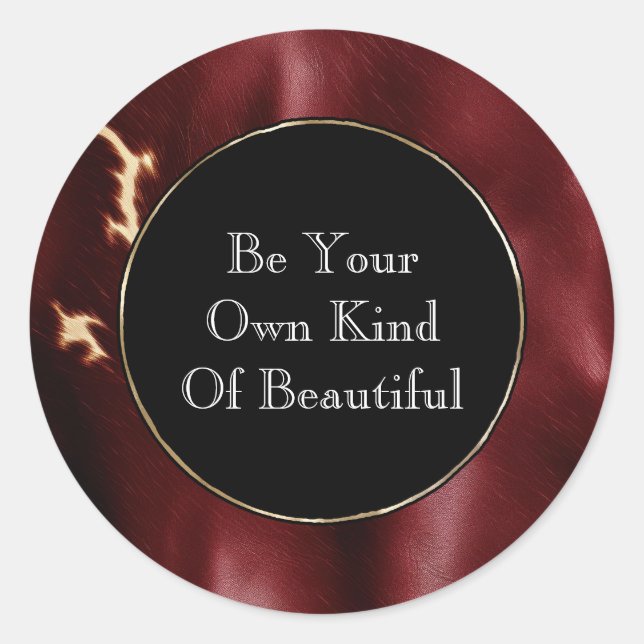 Adesivo Redondo Escuro Vermelho do Sudoeste (Frente)