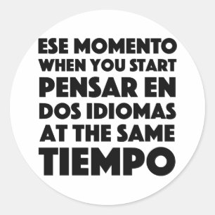 Adesivo Redondo Ese Momento quando você começar o estudante da