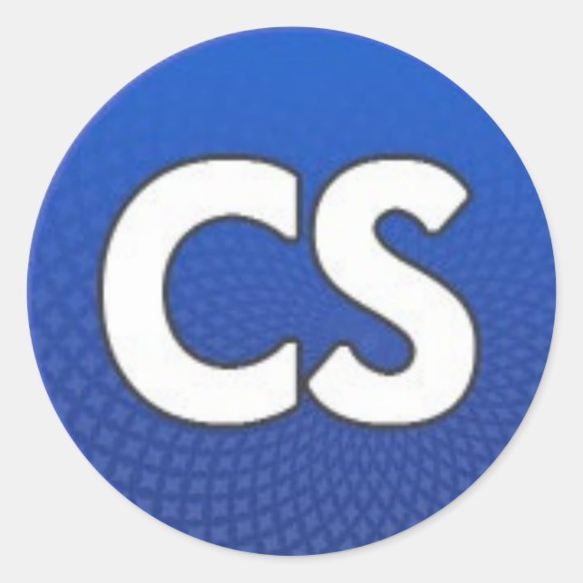 Adesivo Redondo Esfera azul CS (Frente)