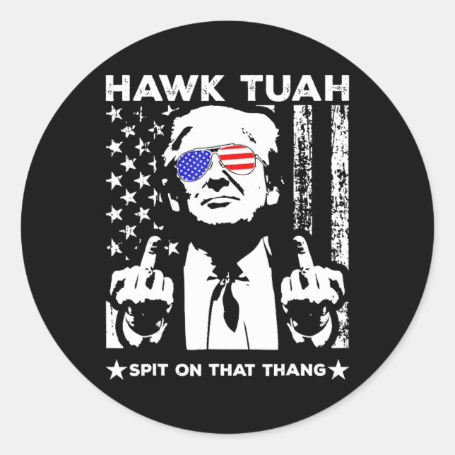 Adesivo Redondo Esfregue Essa Coisa Engraçado 1 (Frente)