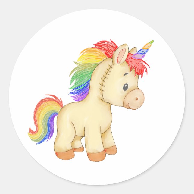 Adesivo Redondo Esfregue o mundo com a magia (Frente)