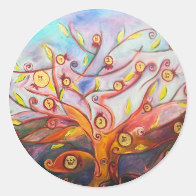 Adesivo Redondo Eshet Chayil (Frente)