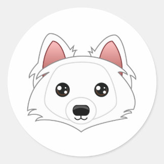Adesivo Redondo Eskimo Dog Stickers