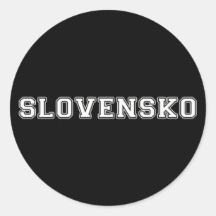 Adesivo Redondo Eslovênia