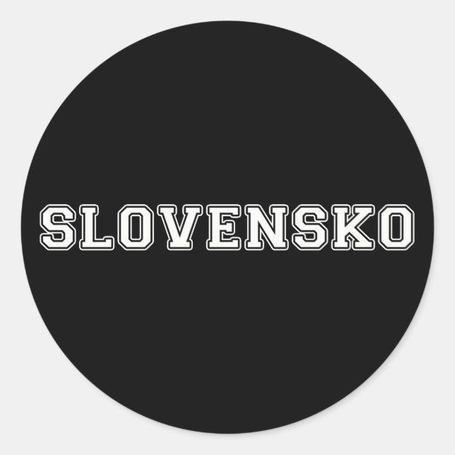 Adesivo Redondo Eslovênia (Frente)