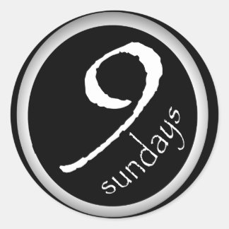 Adesivo Redondo Esmaecer em Autocolantes Redondos Pretos