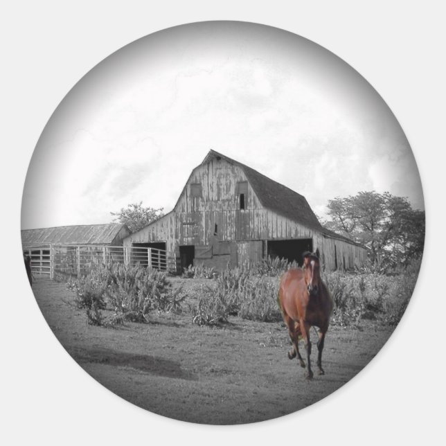 Adesivo Redondo Esmaecer em Autocolantes Redondos Pretos (Frente)