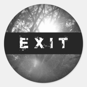 Adesivo Redondo Esmaecer em Autocolantes Redondos Pretos