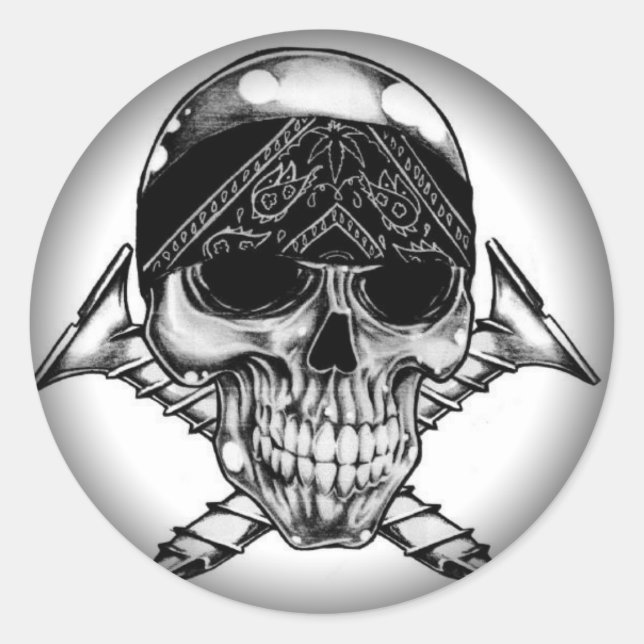 Adesivo Redondo Esmaecer em Autocolantes Redondos Pretos (Frente)