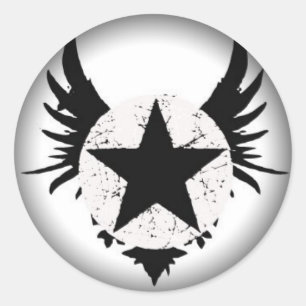 Adesivo Redondo Esmaecer em Autocolantes Redondos Pretos