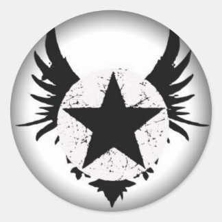 Adesivo Redondo Esmaecer em Autocolantes Redondos Pretos