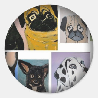 Adesivo Redondo Esmaecer em Autocolantes Redondos Pretos