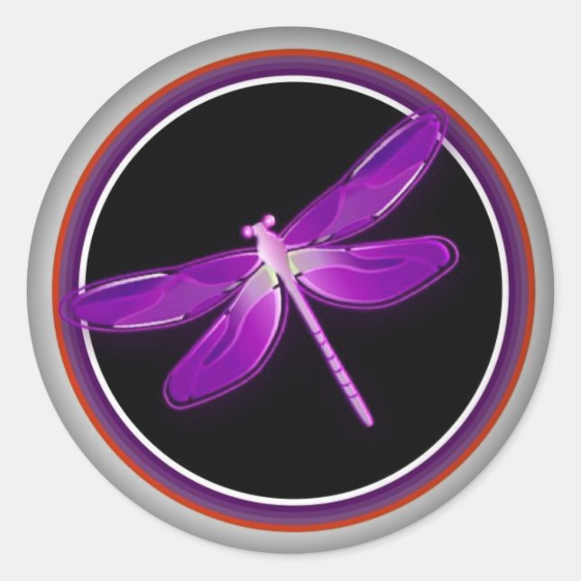 Adesivo Redondo Esmaecer em Autocolantes Redondos Pretos (Frente)