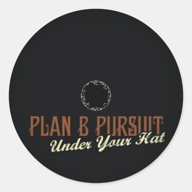 Adesivo Redondo Esmaecer em Autocolantes Redondos Pretos (Frente)