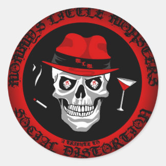 Adesivo Redondo Esmaecer em Autocolantes Redondos Pretos