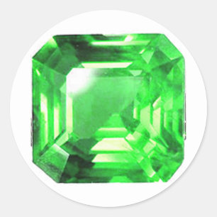 Adesivo Redondo Esmeralda, Verde Brilhante
