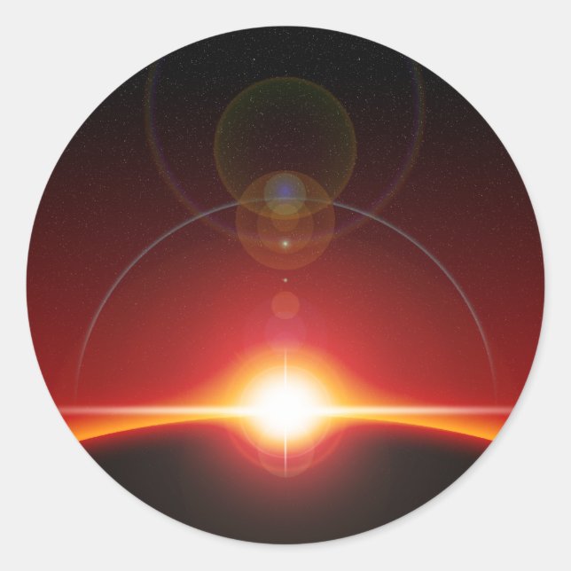 Adesivo Redondo Espaço (Frente)