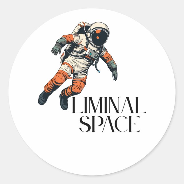 Adesivo Redondo Espaço limite (Frente)