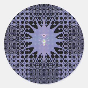 Adesivo Redondo Espaço Roxo