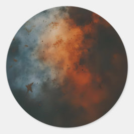 Adesivo Redondo Espaços Enferrujados