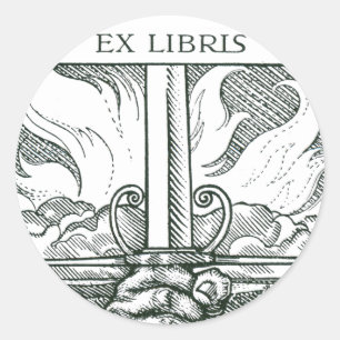 Adesivo Redondo Espada e chamas