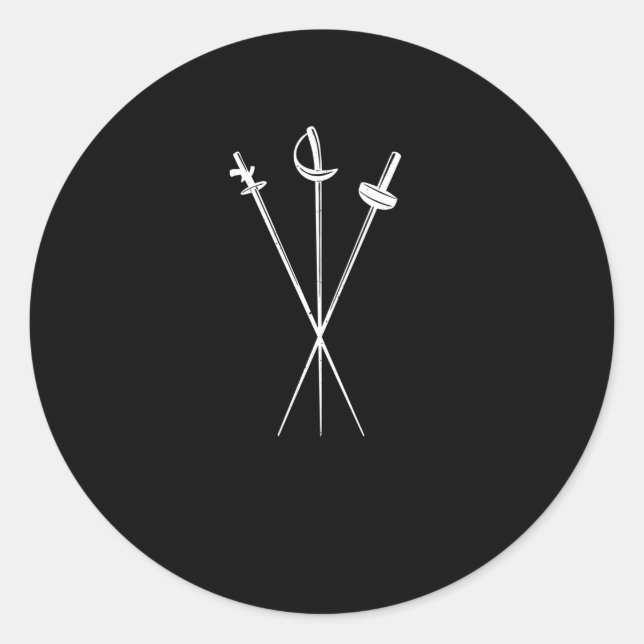 Adesivo Redondo espada espada espada espada espada de espada (Frente)