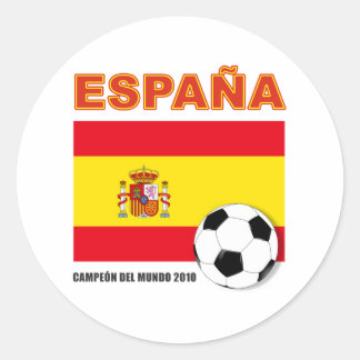 Adesivo Redondo España Campeón del Mundo