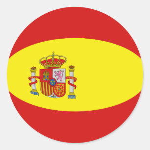 Adesivo Redondo Espanha de impressão