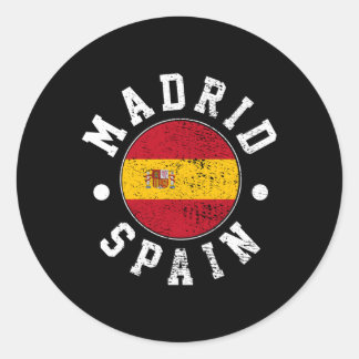 Adesivo Redondo Espanha de Madrid