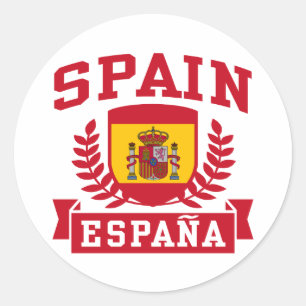 Adesivo Redondo Espanha Espana