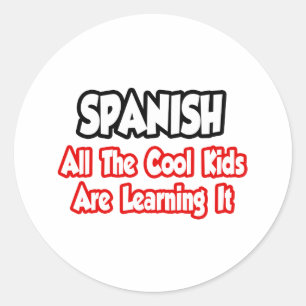 Adesivo Redondo Espanhol... Todas As Crianças Legal