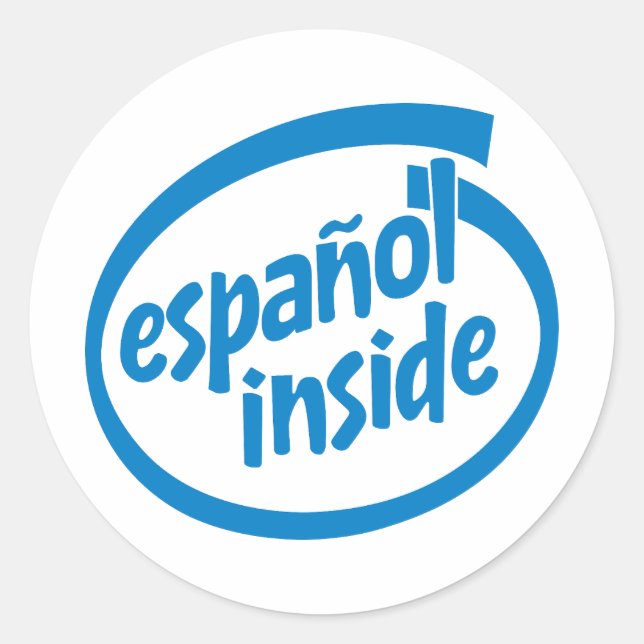 Adesivo Redondo Español dentro (Frente)