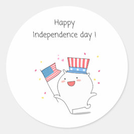 Adesivo Redondo Especial de 4 de julho