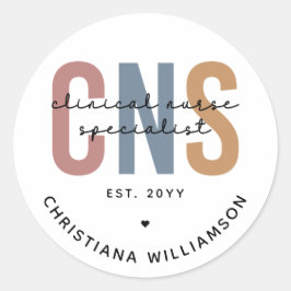 Adesivo Redondo Especialista em Enfermeiros Clínicos do Sistema Pe