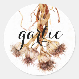 Adesivo Redondo Especiarias e rótulos de ervas concebidos artifici