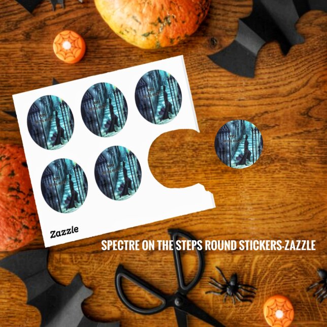 Adesivo Redondo Espectro Nas Etapas (Criador carregado)