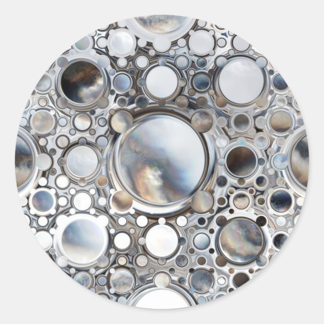 Adesivo Redondo Espelhos mágicos (Frente)